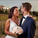 Nerea and Florian on Hendaia Beach